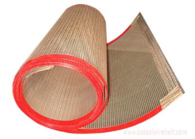 China Non - Toxic PTFE  Metal Mesh Conveyor Belt Good Tensile Strength Heat Resistant for sale