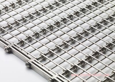 China Heavy Duty Flex Wire Mesh Conveyor Belt Eye Shape Heat Resistant For Cooling for sale