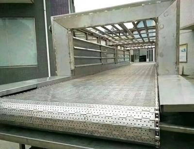 China El transportador de placa de acero conducido cadena del vínculo, Metal la banda transportadora da alta temperatura en venta