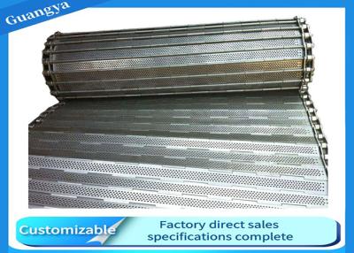 China 5mm Rod 25.40mm Pitch SUS304 Plate Conveyor Belt For Washing for sale