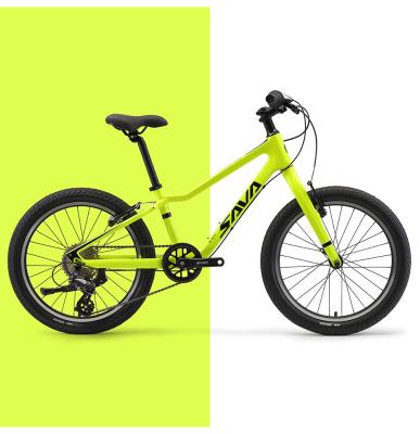 China 40 Inch SAVA Children Carbon Road Bike Yellow V Brake Kids Bicycle for sale
