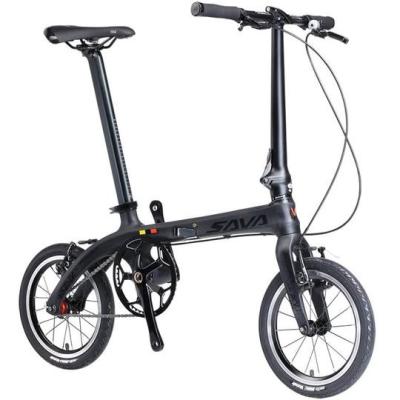 China Sava Z0 Carbon Folding Bike , 14 inch foldable carbon fiber bike for sale