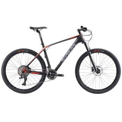China Black red Carbon Full Suspension Mountain Bike 27.5 / 29 inch for sale