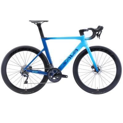China Hidden Cable SAVA Full Carbon Road Bike 18.9lb Black blue Color for sale