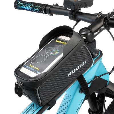 China Saco do quadro da bicicleta de KOOTU para o telefone com o saco da bicicleta da prova da água do tela táctil do telefone à venda