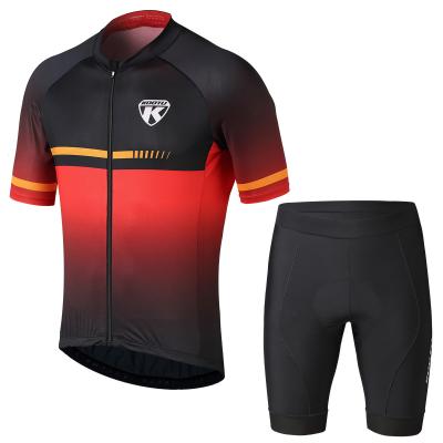 China Polyester Mens Short Sleeve Cycling Jersey For Road Bike / Mountain Bike for sale