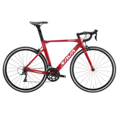 China Black Red Savadeck Carbon Road Bike 700C SHIMANO R7000 22 Speed for sale