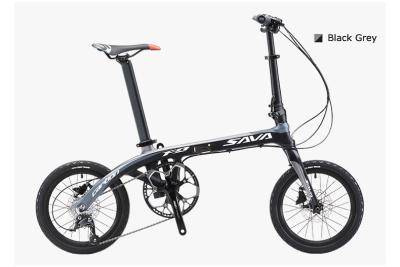 China SAVA 155cm-175cm Carbon Folding Bike , 9.3kg 16 Inch Road Bike for sale