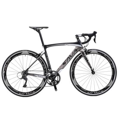 China Black Grey Sava Warwinds 3.0 Carbon Road Bike With Aluminum Alloy Rim for sale
