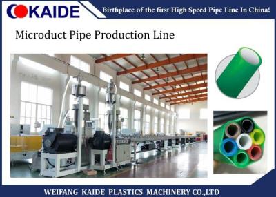 China Cadena de producción plástica del tubo de la base del silicón del HDPE, cadena de producción de alta velocidad de Microduct en venta