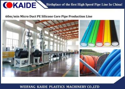 China Cadena de producción del tubo de la base PE del silicio de Microduct CE ISO de 60m/min certificado en venta