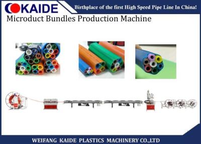 China Cadena de producción plástica del tubo de 4 maneras máquina de la producción de los paquetes de 14mm/10m m Microduct en venta