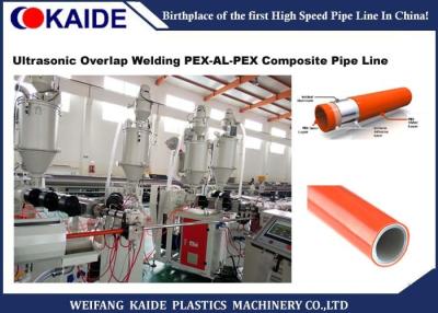 Chine chaîne de production en plastique en aluminium du tuyau 8m/min type ultrasonique de soudure de chevauchement à vendre
