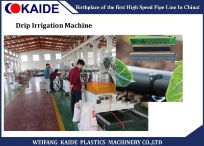 China Flat Inline Drip Irrigation Machine / PE Drip Irrigation Tube Extrusion Line for sale