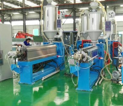 China 160kg/H 286KW Wire Extruder Machine PVC PE PP Sheathing Wire 60m/Min Traction for sale