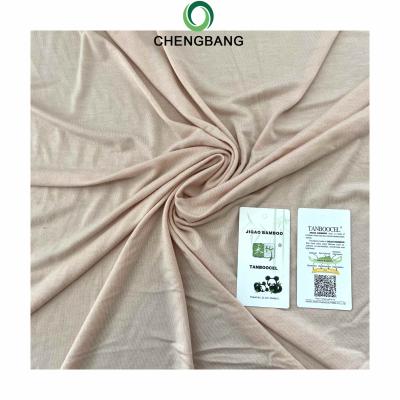 China Anti-bacteria 40s 100% bamboo fiber single jersey fabric 180gsm bamboo knit fabric for lougewear for sale
