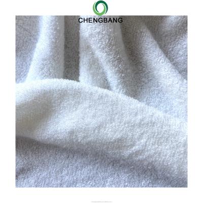 China Anti-bacteria Chengbang Cloth Factory 400gsm Double Side 58% Fiber 25% Cotton 20% Polyester Bamboo Towel Cloth for sale