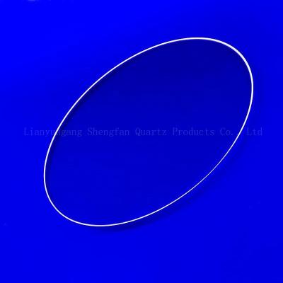 China JGS1 Optical Quartz Disc Clear Glass Plates Fused Silica Quartz Disc 0.5 Mm for sale