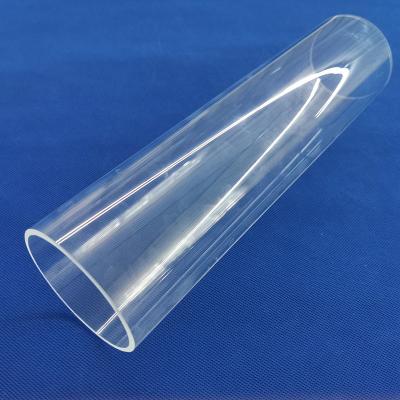 China Polished Quartz Glass Fire Pipe Semiconductor Protect Heat Resistant Vacuum Tube Transparent for sale
