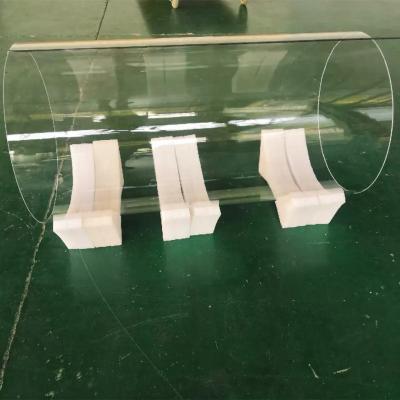 China Large Diameter Quartz Clear Glass Tube Solar Photovoltaic Diffusion Tube for sale
