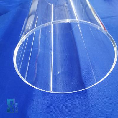 Chine Le tube de verre personnalisable à hautes températures de quartz de taille de résistance a fondu le tube de quartz transparent de silice à vendre