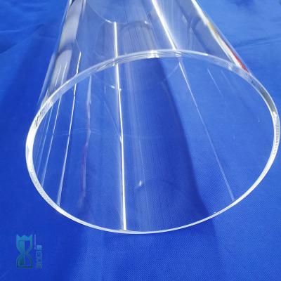 中国 明確な無水ケイ酸の水晶ガラス管の透明なカスタマイズされた高温水晶管 販売のため