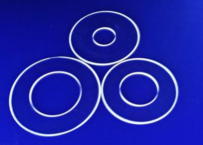 Chine Excellente résistivité électrique fondue de quartz de bride claire de tube pour l'instrument optique à vendre