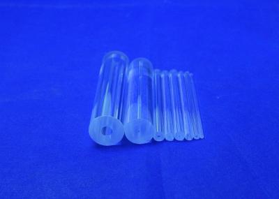 Chine Tube d'appareil de chauffage de quartz de silice, tube de verre UV capillaire Celsius de silice fondue de point de ramollissement de 1683 degrés à vendre