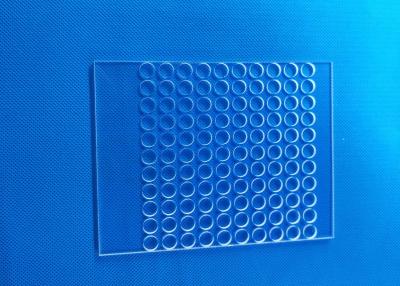 China Pure Precision Glass Machining Excellent Physical Chemical Properties Quartz Glass Plate Punching for sale