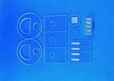 China XRD-Beispielbehälter-Test-Blatt-Fördermaschinen-kann Chip gekerbter Quarz-Glas-Blatt-Beispielbehälter besonders angefertigt werden zu verkaufen