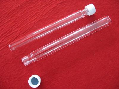 China Del cuarzo del tubo de ensayo casquillo cristalino anti ISO no certificado para el instrumento del laboratorio en venta