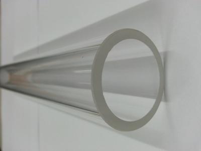 China El tubo de ensayo inferior redondo 1650℃ del cuarzo ablanda el punto de la temperatura grande en venta