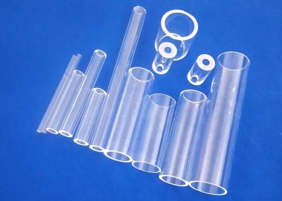 China Tubo ultravioleta del cuarzo fundido de la protección, resistencia del desgaste duro del tubo de cristal de silicona en venta