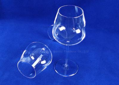 China Handmade Modern Quartz Lead Free Goblet Wine Glass for sale
