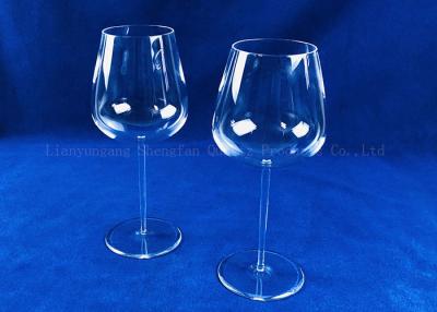 China SIO2 Red Wine 1100℃ Quartz Crystal Glass For Family Dinner for sale