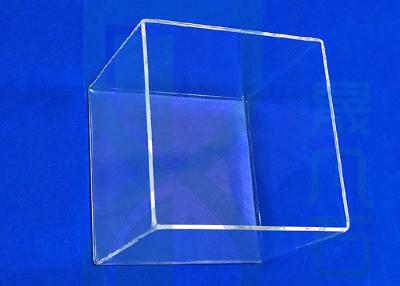China High Temperature Resistant Quartz Glass Urn Cleaning Tank Box SIO2 for sale
