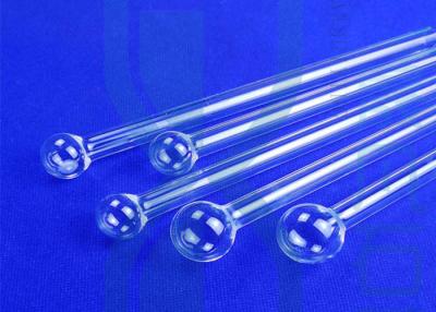 China Transparent 0.5mm Quartz Test Tube With Quartz Glass Ball Head for sale