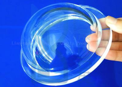 中国 カスタマイズされた乳白色の白く大きいアークの水晶シリンダーは開いた精密ガラスの機械化の水晶ガラス シリンダーを終える 販売のため
