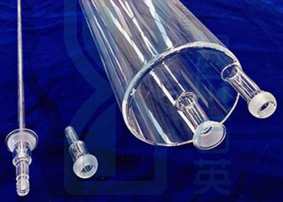 China O profissional personalizou o tubo de fornalha de alta temperatura de quartzo da resistência com flange à venda