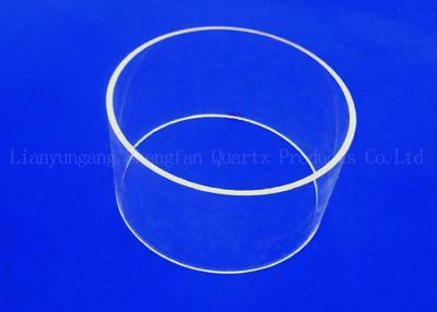 China Clear Glass Cylinder Heat Fused Quartz Tube High Temperature for sale