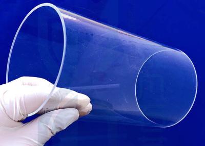 China Large Diameter Transparent 2.2g/Cm3 Quartz Glass Tube Heat Resistant for sale