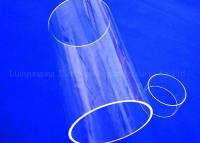 China Cylinder Large Diameter Clear Fused Quartz Tube for sale