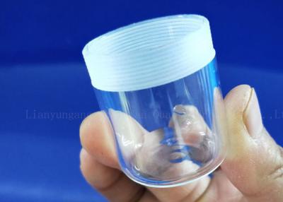 China Morse 6.5 Polished Threaded Tube Quartz Glass Bottle for sale