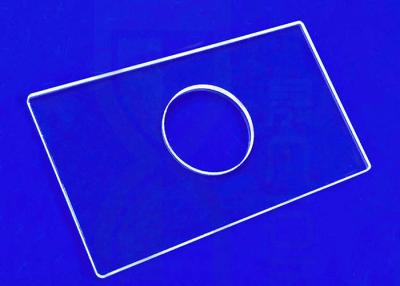 China Uv Uvc Alkali Resistance Quartz Glass Plate For Led Product Protection Window for sale