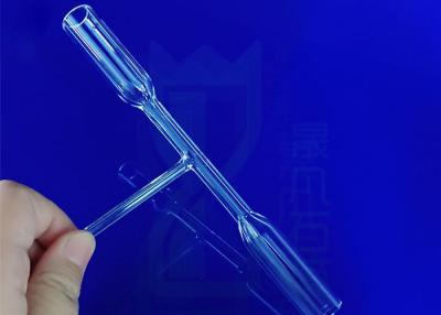 Китай Сплавленное стеклоизделие научной лаборатории стены химической пробирки кварца горелки двойное продается