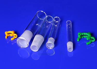 China Customize Morse 6.5 Quartz Glass Test Tube With Ground Joints And Side Tube for sale