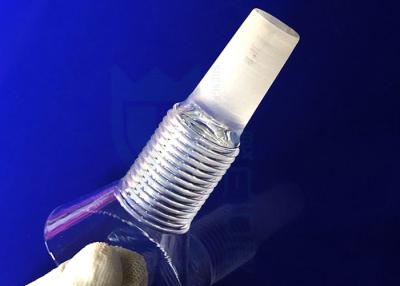 China Boca estrecha ISO9001 de la botella reactiva del vidrio de cuarzo del extremo de la rosca de tornillo en venta
