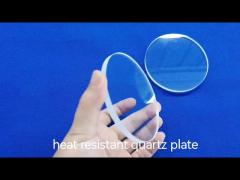 Transparent UV Quartz Glass Plate Fireplace Window 99.99% Material