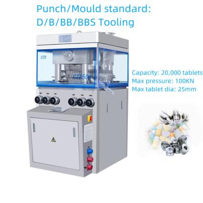 China Multiple Punch Tooling High Speed Tablet Press Machine D / B Type Force feeding for sale