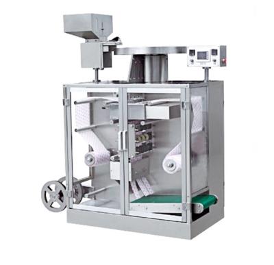 Chine Double machine à emballer barrante de papier en aluminium automatique pour la sucrerie de pilule de capsule à vendre